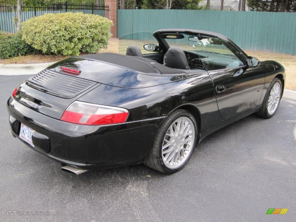 Black 2002 Porsche 911 Carrera 4 Cabriolet Exterior Photo #45058785