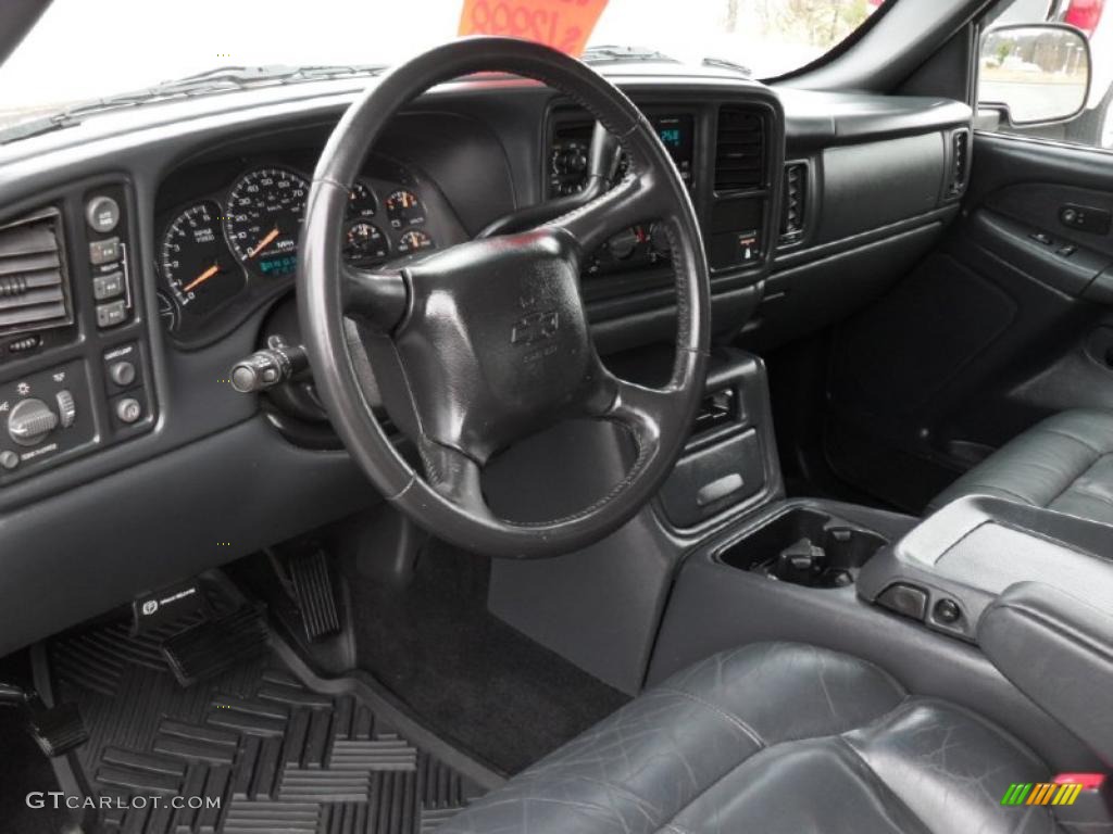 Graphite Gray Interior 2002 Chevrolet Silverado 1500 LT Extended Cab 4x4 Photo #45059541