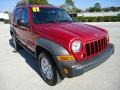 2007 Inferno Red Crystal Pearl Jeep Liberty Sport  photo #14
