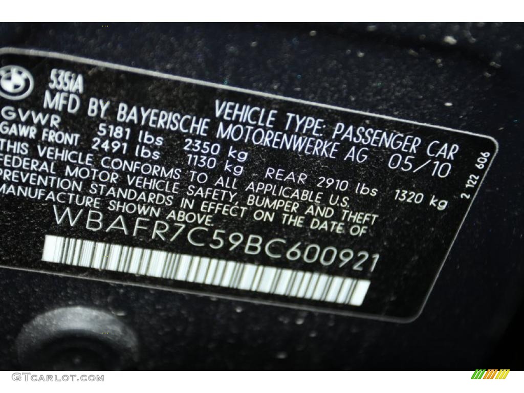 2011 5 Series 535i Sedan - Imperial Blue Metallic / Oyster/Black photo #6