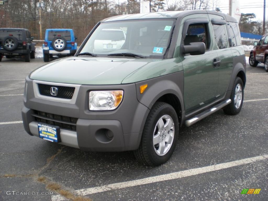 2004 Element EX AWD - Galapagos Green Metallic / Gray photo #1