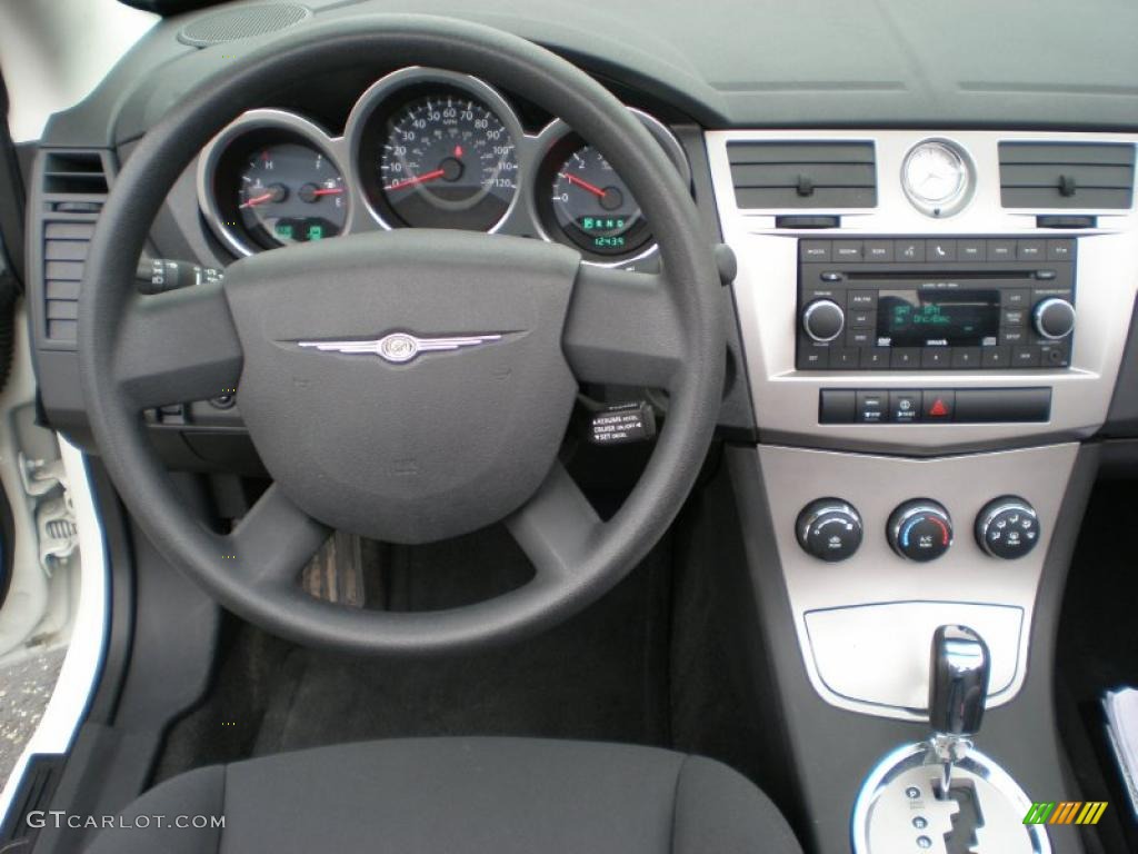 2010 Chrysler Sebring Touring Convertible Dark Slate Gray Dashboard Photo #45064901