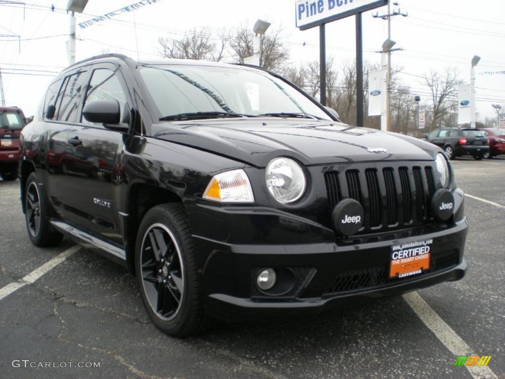 Black 2007 Jeep Compass Sport 4x4 Exterior Photo #45065245