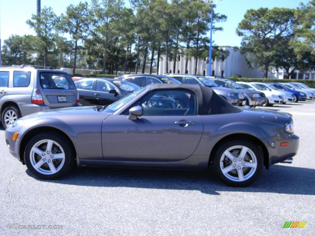 2006 MX-5 Miata Roadster - Galaxy Gray Metallic / Black photo #2