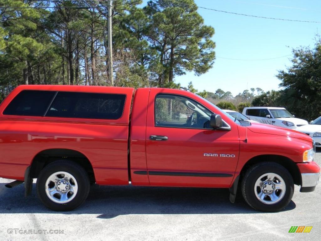 2005 Ram 1500 ST Regular Cab - Flame Red / Dark Slate Gray photo #6