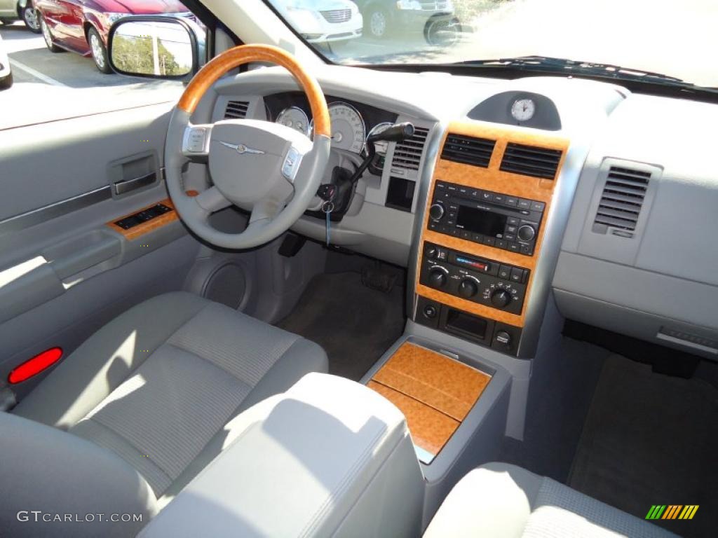 2008 Chrysler Aspen Limited Dark Slate Gray/Light Slate Gray Dashboard Photo #45066145