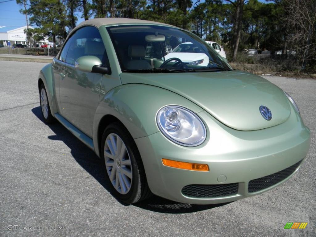 Gecko Green 2008 Volkswagen New Beetle SE Convertible Exterior Photo #45066309