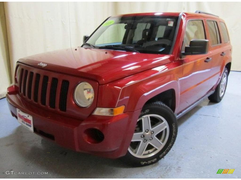 2008 Patriot Sport 4x4 - Red Crystal Pearl / Dark Slate Gray photo #1