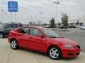 2005 Velocity Red Mica Mazda MAZDA3 i Sedan  photo #3