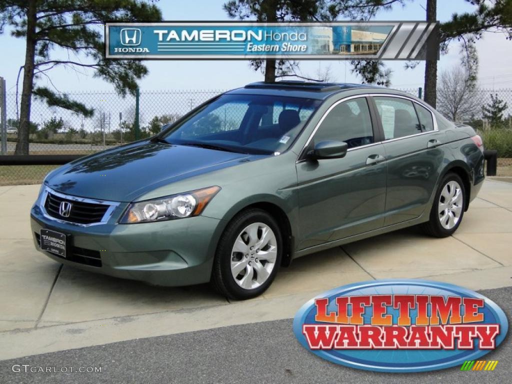 2009 Accord EX Sedan - Mystic Green Metallic / Gray photo #1