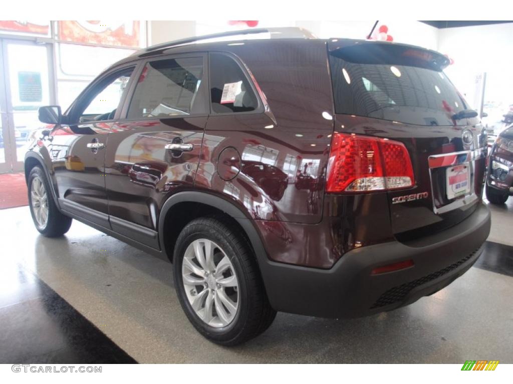 2011 Sorento EX - Dark Cherry / Black photo #4