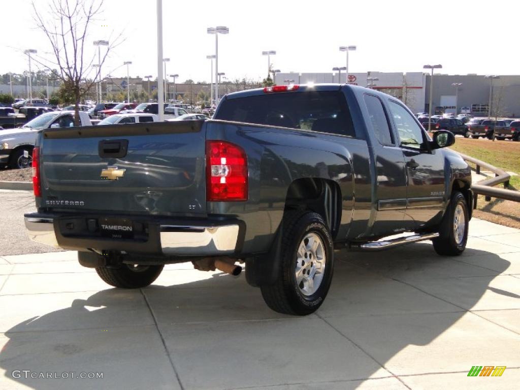 2007 Silverado 1500 LT Extended Cab - Blue Granite Metallic / Ebony Black photo #5