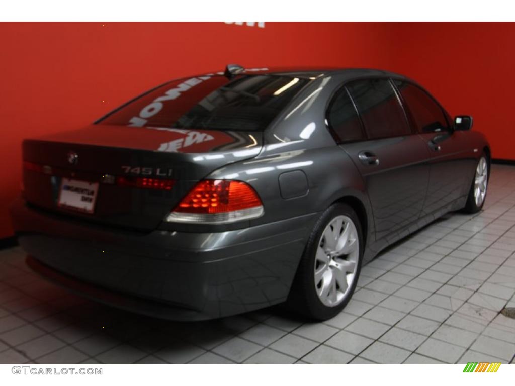 2004 7 Series 745Li Sedan - Titanium Grey Metallic / Basalt Grey/Flannel Grey photo #3