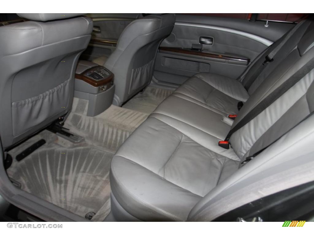 2004 7 Series 745Li Sedan - Titanium Grey Metallic / Basalt Grey/Flannel Grey photo #7