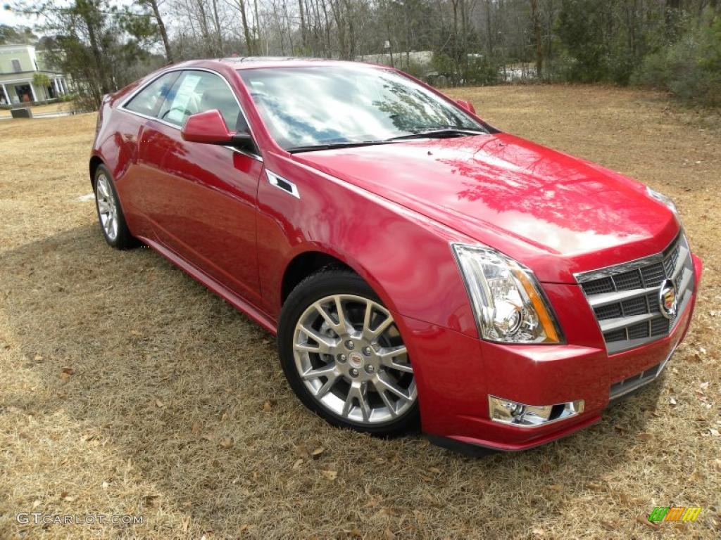 Crystal Red Tintcoat 2011 Cadillac CTS Coupe Exterior Photo #45072705