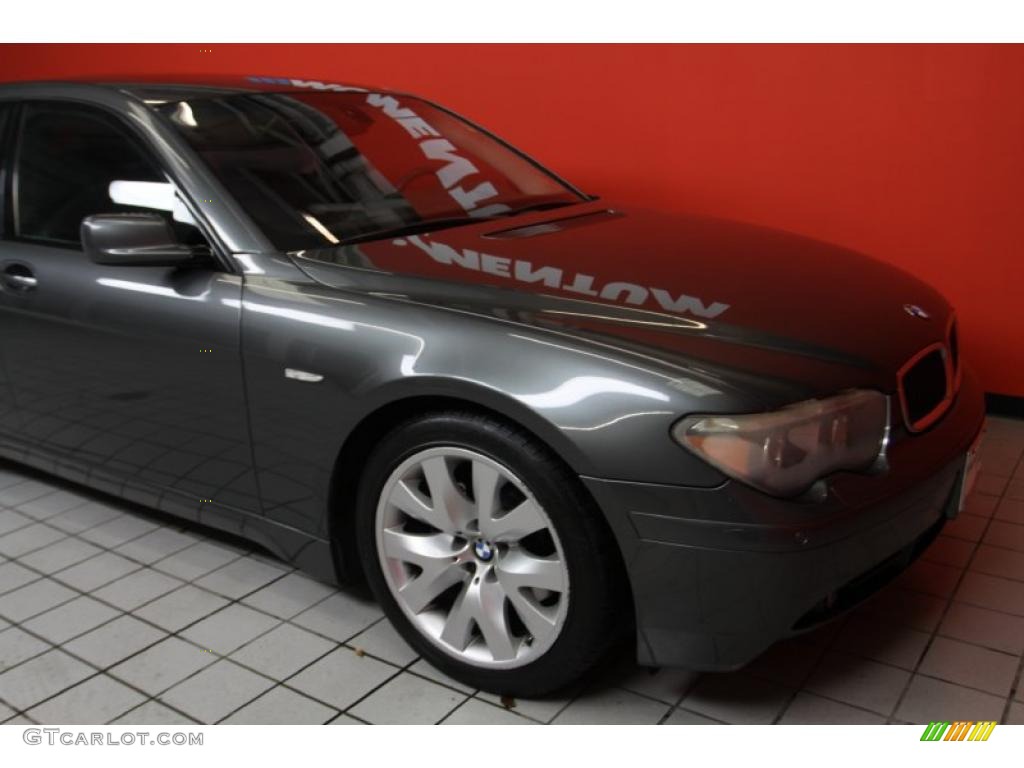 2004 7 Series 745Li Sedan - Titanium Grey Metallic / Basalt Grey/Flannel Grey photo #12