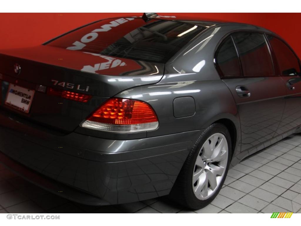 2004 7 Series 745Li Sedan - Titanium Grey Metallic / Basalt Grey/Flannel Grey photo #14
