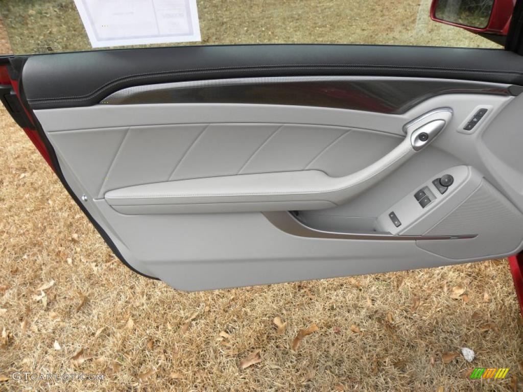 2011 Cadillac CTS Coupe Light Titanium/Ebony Door Panel Photo #45072805