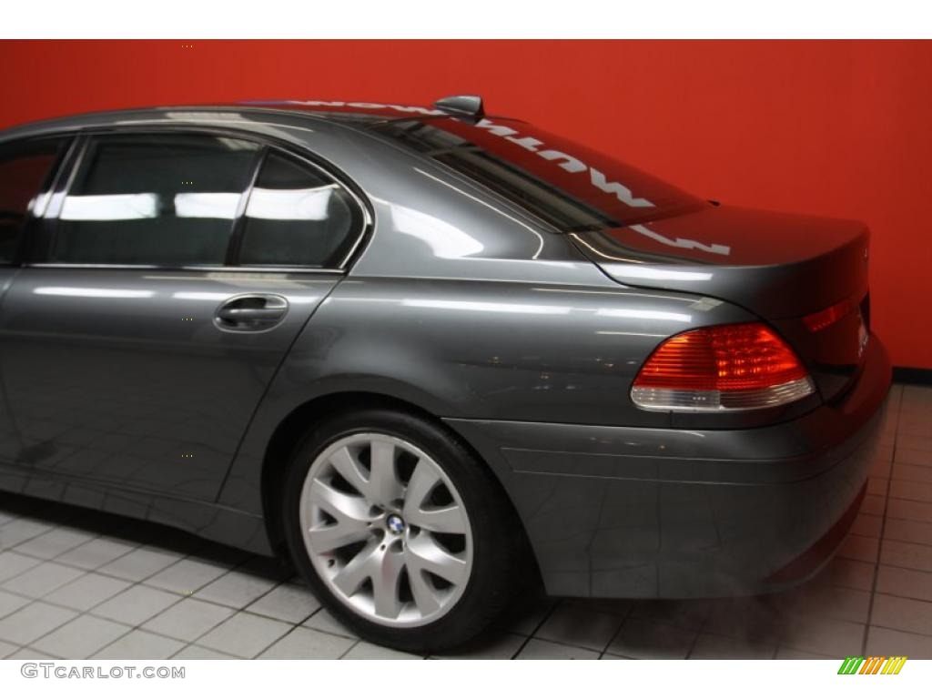 2004 7 Series 745Li Sedan - Titanium Grey Metallic / Basalt Grey/Flannel Grey photo #19