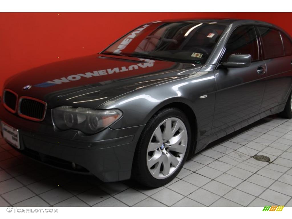 2004 7 Series 745Li Sedan - Titanium Grey Metallic / Basalt Grey/Flannel Grey photo #20
