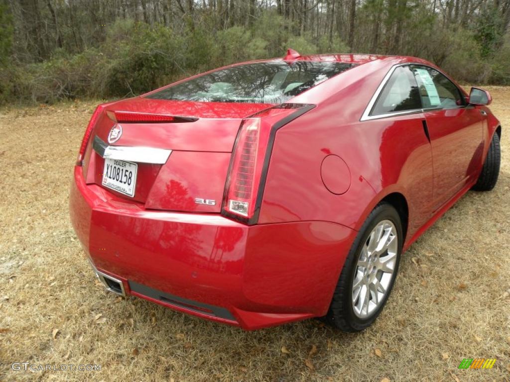 Crystal Red Tintcoat 2011 Cadillac CTS Coupe Exterior Photo #45072885