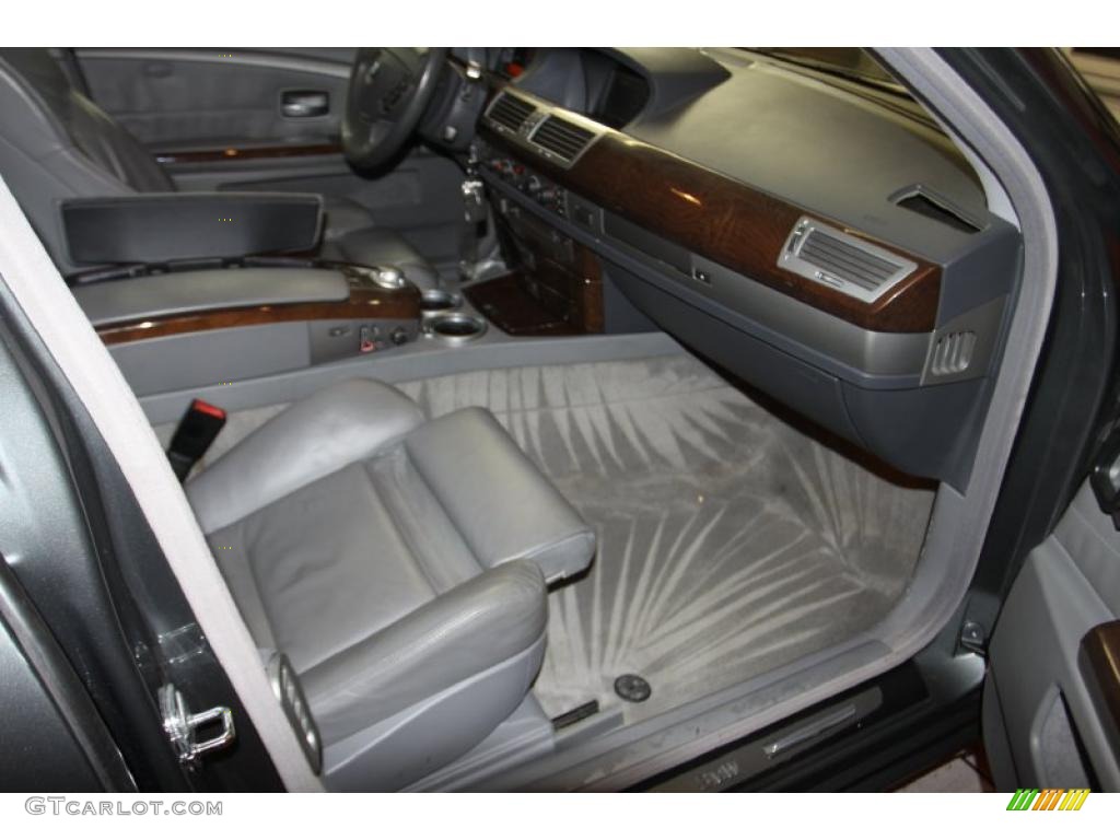 2004 7 Series 745Li Sedan - Titanium Grey Metallic / Basalt Grey/Flannel Grey photo #34