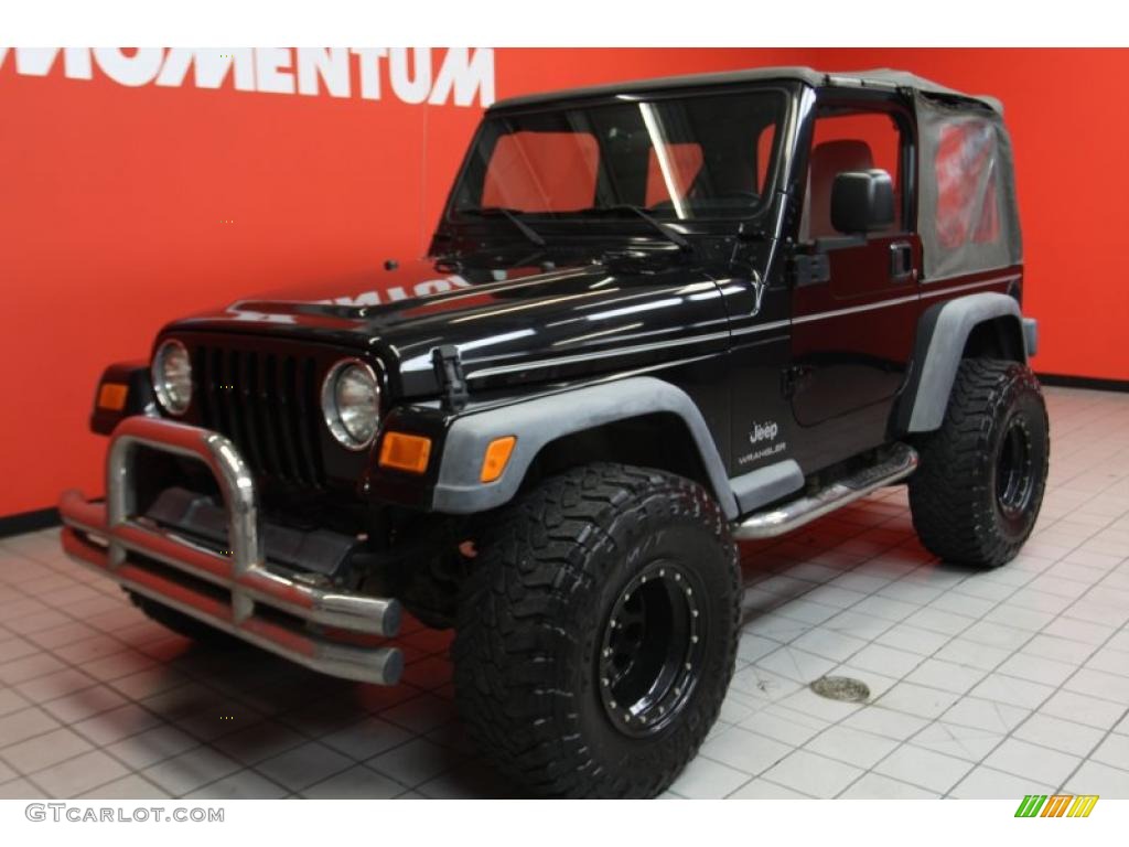 2004 Wrangler SE 4x4 - Black / Khaki photo #2