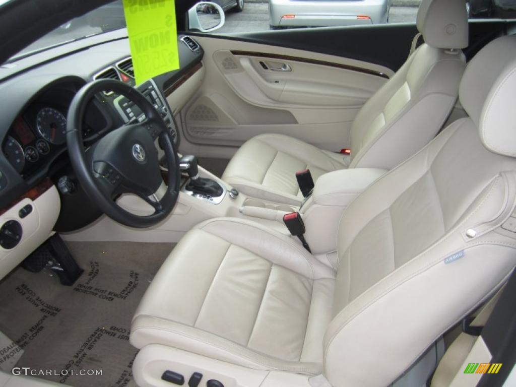 Cornsilk Beige Interior 2008 Volkswagen Eos Lux Photo #45075173