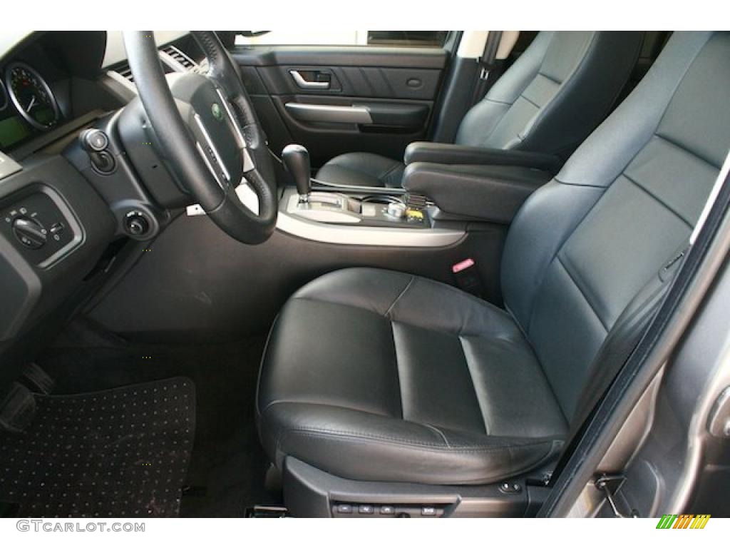 Ebony Black Interior 2008 Land Rover Range Rover Sport HSE Photo #45076049