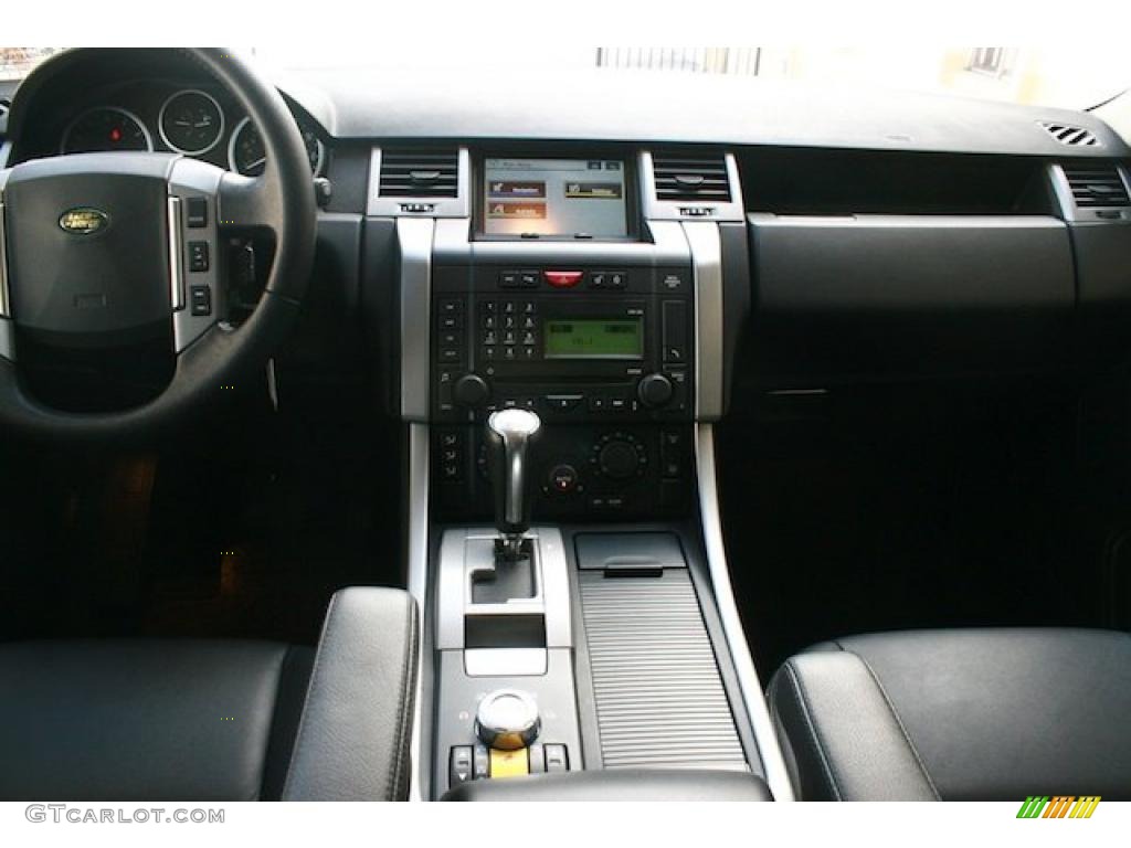 2008 Land Rover Range Rover Sport HSE Ebony Black Dashboard Photo #45076097