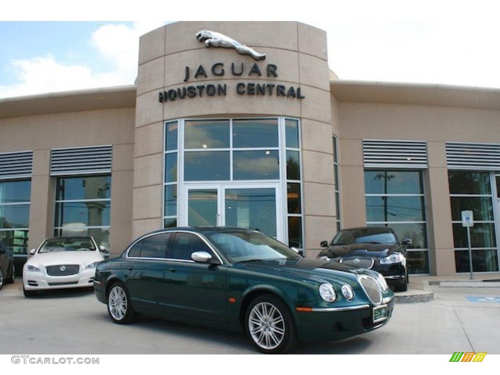 2008 S-Type 3.0 - British Racing Green / Ivory photo #1