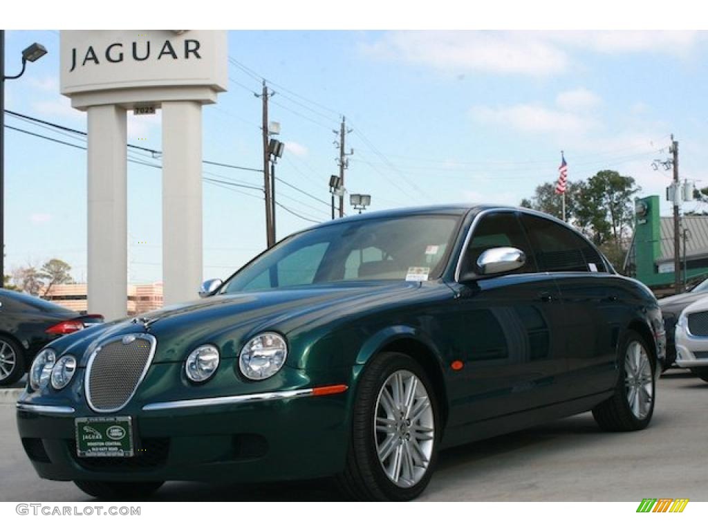 2008 S-Type 3.0 - British Racing Green / Ivory photo #2
