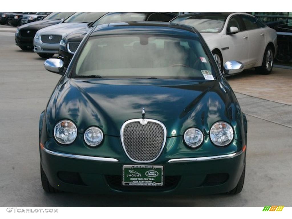 2008 S-Type 3.0 - British Racing Green / Ivory photo #6