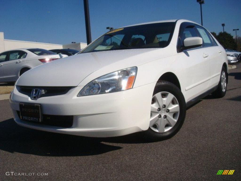 2003 Accord LX Sedan - Taffeta White / Ivory photo #1