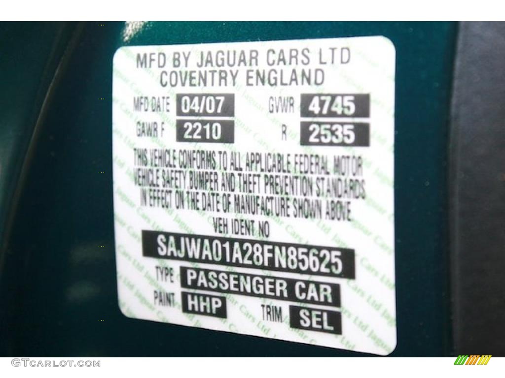 2008 S-Type 3.0 - British Racing Green / Ivory photo #52