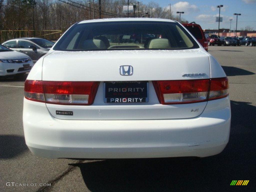 2003 Accord LX Sedan - Taffeta White / Ivory photo #5