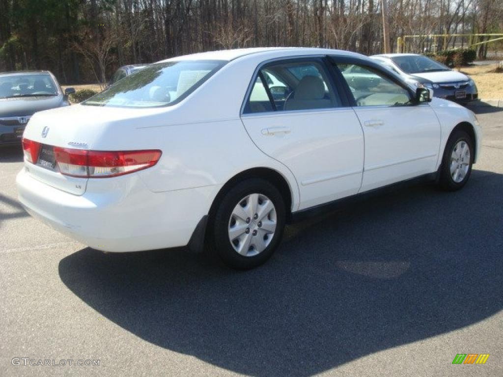 2003 Accord LX Sedan - Taffeta White / Ivory photo #6