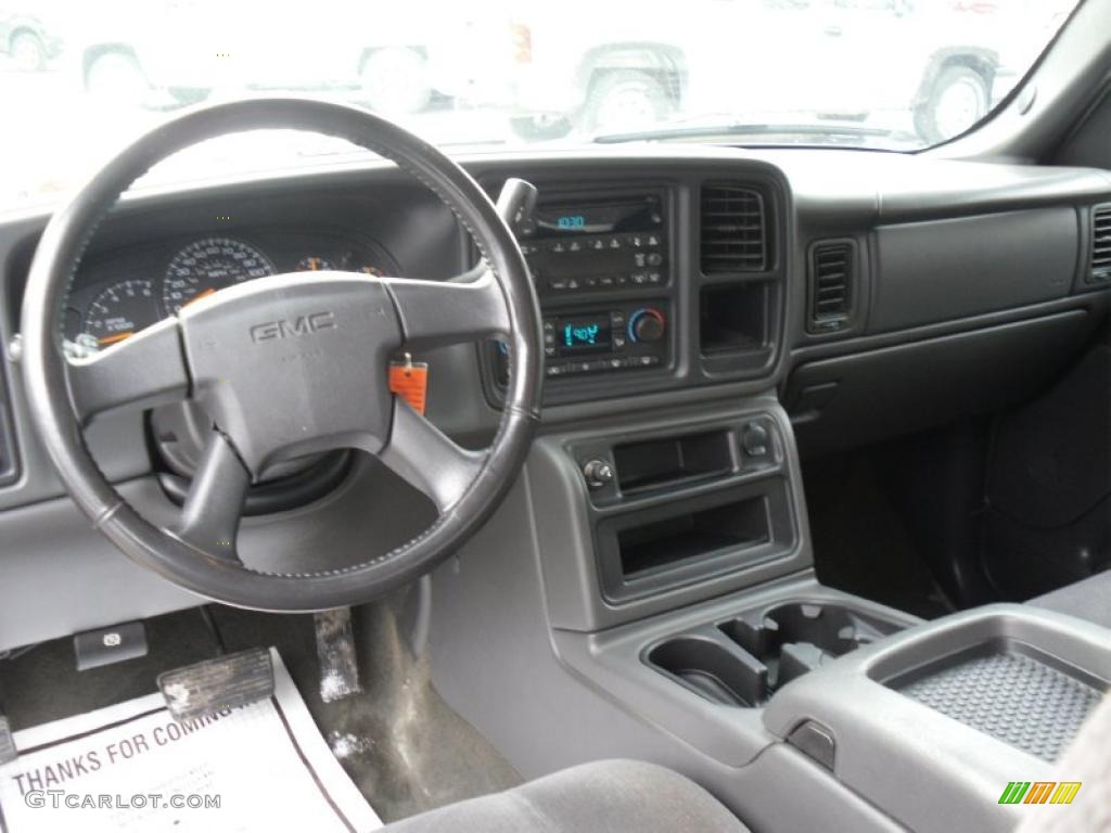 2006 GMC Sierra 1500 SLE Crew Cab 4x4 Dark Pewter Dashboard Photo #45078137