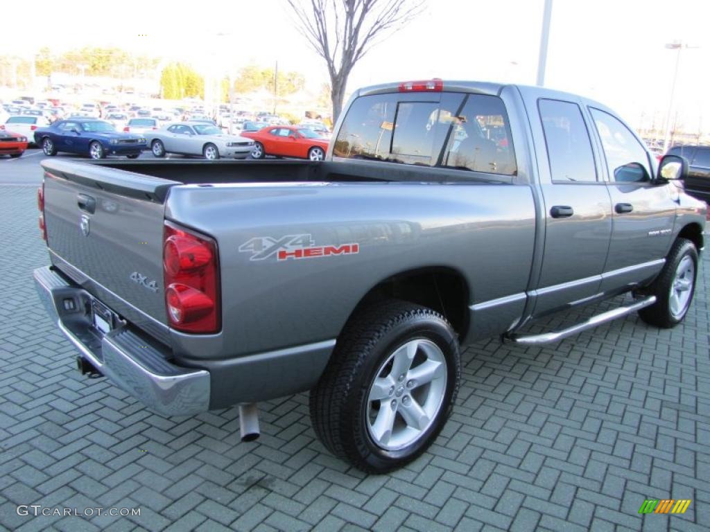 2007 Ram 1500 ST Quad Cab 4x4 - Mineral Gray Metallic / Medium Slate Gray photo #5