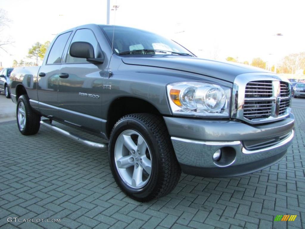 2007 Ram 1500 ST Quad Cab 4x4 - Mineral Gray Metallic / Medium Slate Gray photo #7