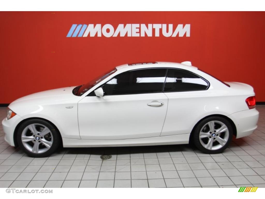 2009 1 Series 128i Coupe - Alpine White / Black photo #20