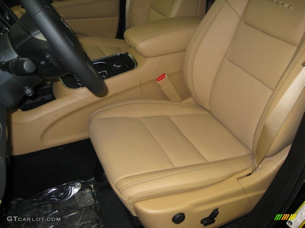 Black/Tan Interior 2011 Dodge Durango Citadel 4x4 Photo #45082870