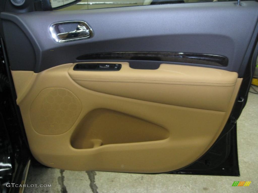 2011 Dodge Durango Citadel 4x4 Black/Tan Door Panel Photo #45083069