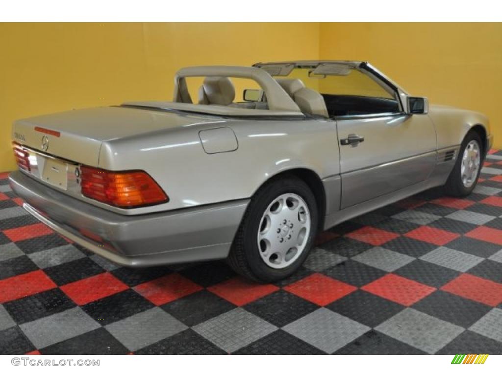 1993 SL 500 Roadster - Smoke Silver Metallic / Parchment photo #2