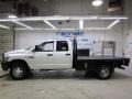 2007 Bright White Dodge Ram 3500 ST Quad Cab 4x4 Chassis  photo #2