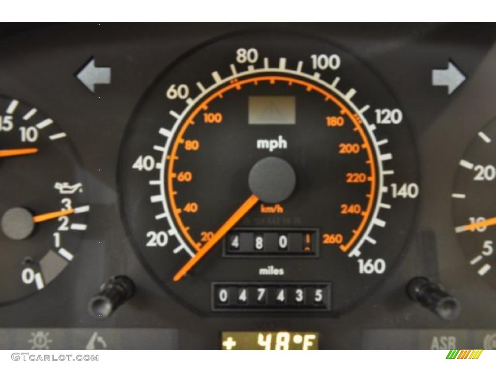 1993 SL 500 Roadster - Smoke Silver Metallic / Parchment photo #8