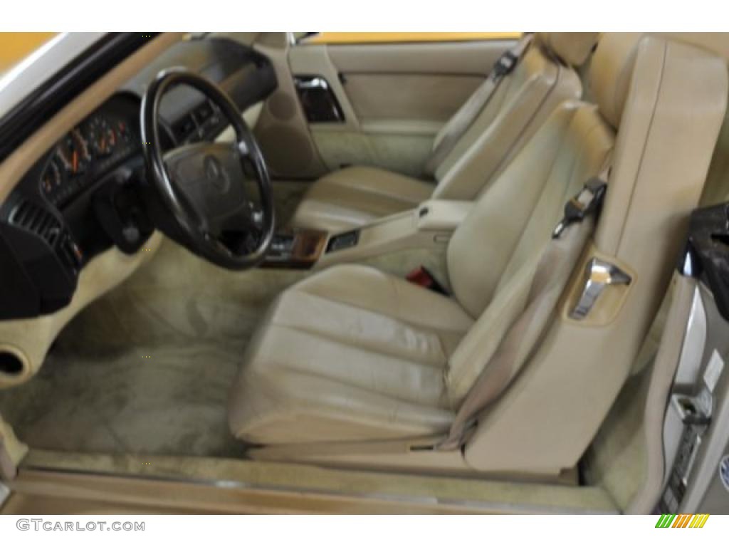 1993 SL 500 Roadster - Smoke Silver Metallic / Parchment photo #11
