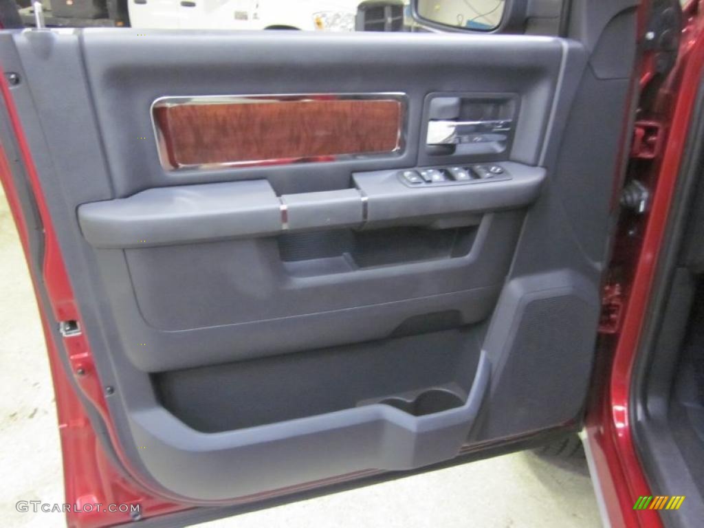 2009 Ram 1500 Laramie Quad Cab 4x4 - Inferno Red Crystal Pearl / Dark Slate Gray photo #16