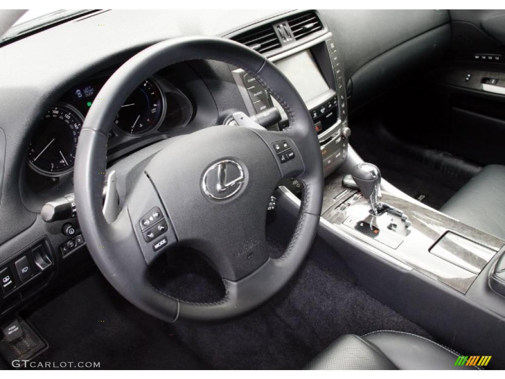 Black Interior 2010 Lexus IS 250 AWD Photo #45084813
