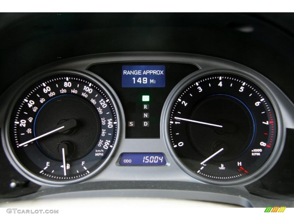 2010 Lexus IS 250 AWD Gauges Photo #45085069